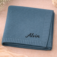 Thumbnail for Personalized Baby Blanket – Pehmeä ja ainutlaatuinen – henkilökohtaisesti brodeerattu puuvillapeitto