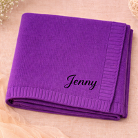 Thumbnail for Personalized Baby Blanket – Pehmeä ja ainutlaatuinen – henkilökohtaisesti brodeerattu puuvillapeitto