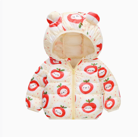 Mini Fashion™ - Lasten hupullinen kevyttoppatakki