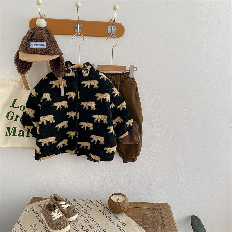 Mini Fashion™  – Erittäin pehmeä ja lämmin – Karhufleece-takki