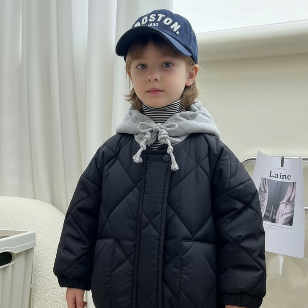 CozyShield – Lämmin ja tyylikäs – toppatakki hupparilla