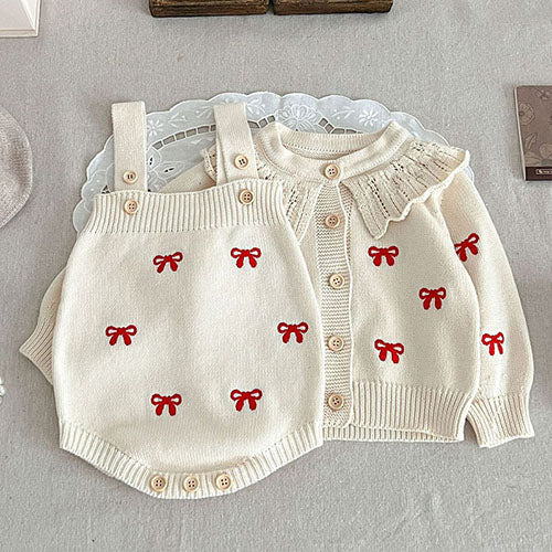 Mini Fashion™ - Söpö kuosi - Lasten neulevaatteet