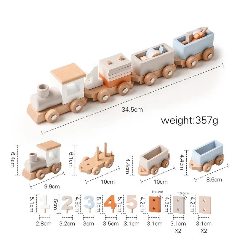 HappyTrain – Montessori & Fun – Puinen junasarja