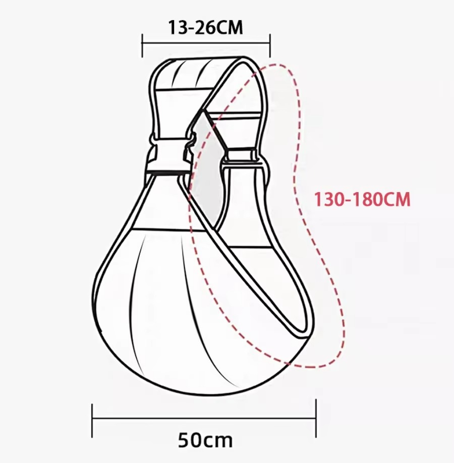 Baby Sling Carrier™ - Extra leveä kantohihna - Ergonominen lantiokantokahva