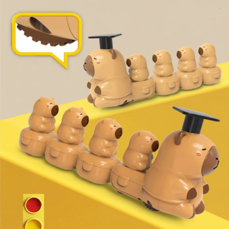 Capybara Train Toy – Leikkisä ja suloinen – Kiireinen juna