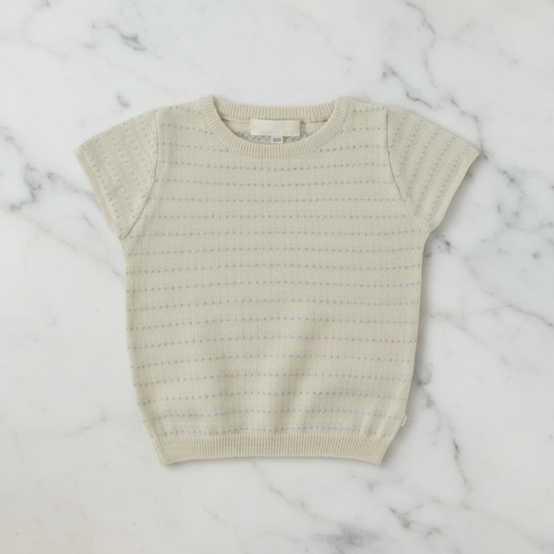 Bella Knit Top & Skirt – Kevyt ja ilmava – neulottu lasten kesäsetti