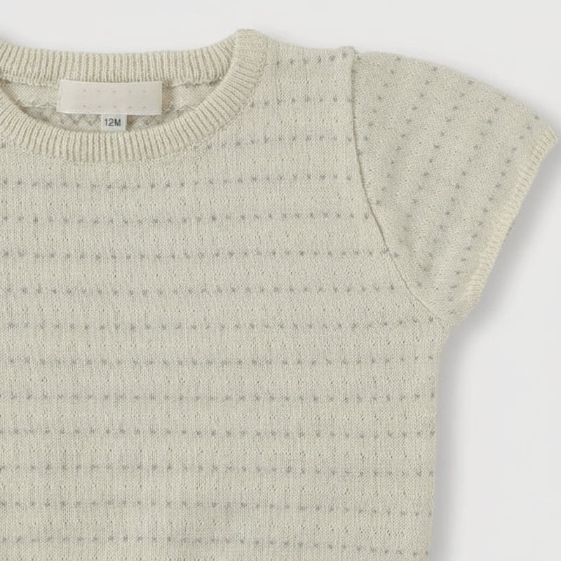 Bella Knit Top & Skirt – Kevyt ja ilmava – neulottu lasten kesäsetti