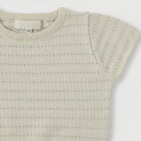 Thumbnail for Bella Knit Top & Skirt – Kevyt ja ilmava – neulottu lasten kesäsetti