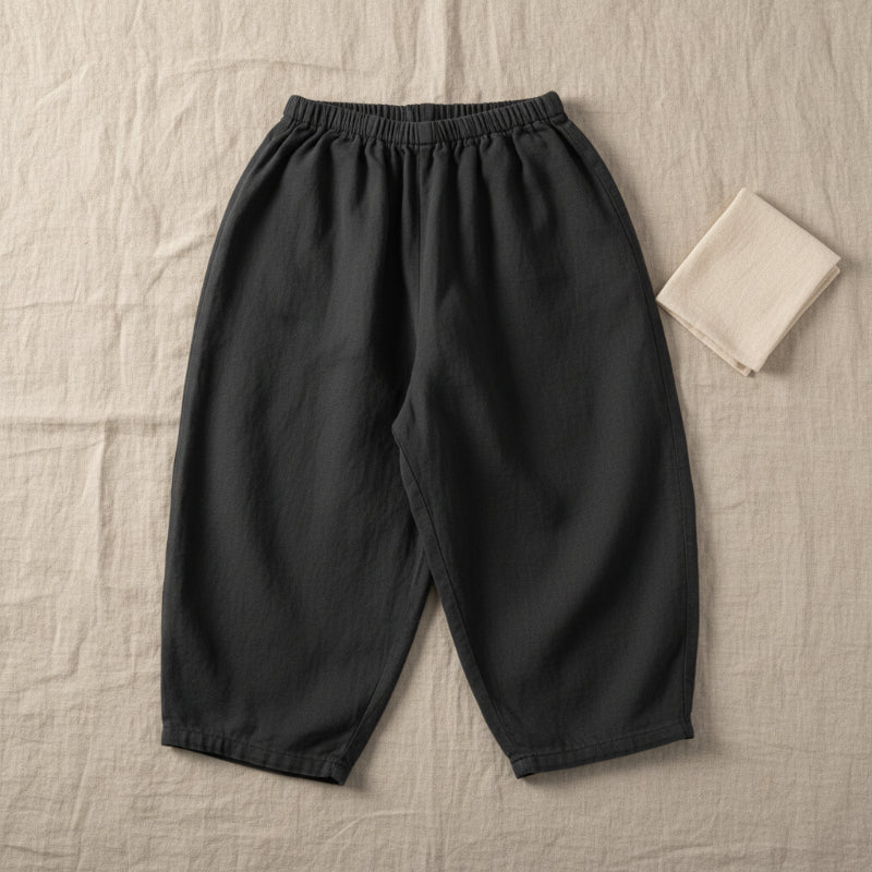Plaid Cotton Pants – Kevyt ja hengittävä – rento ballon- tai harem-tyyliset housut