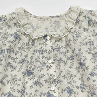 Thumbnail for Vine Print Blouse – Kevyt ja suloinen – Lasten pusero, jossa on pöyheät hihat