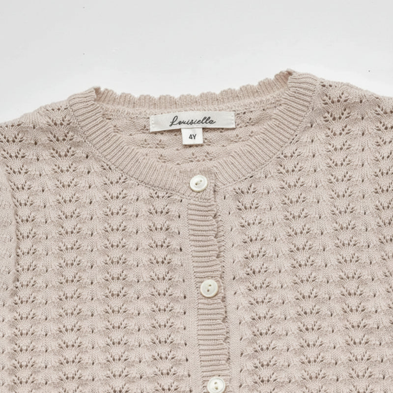 Buttoned Cardigan – Pehmeä ja mukava – neulottu lasten neuletakki