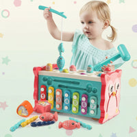 Thumbnail for Montessori Hammering Toy – Motoriset taidot ja oppiminen – 8-osainen leikkisetti