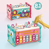 Montessori Hammering Toy – Motoriset taidot ja oppiminen – 8-osainen leikkisetti