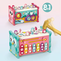 Thumbnail for Montessori Hammering Toy – Motoriset taidot ja oppiminen – 8-osainen leikkisetti
