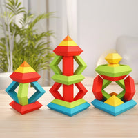 Thumbnail for Pyramid Stacking Blocks – Motoriset taidot ja luovuus – Palikkapino-setti