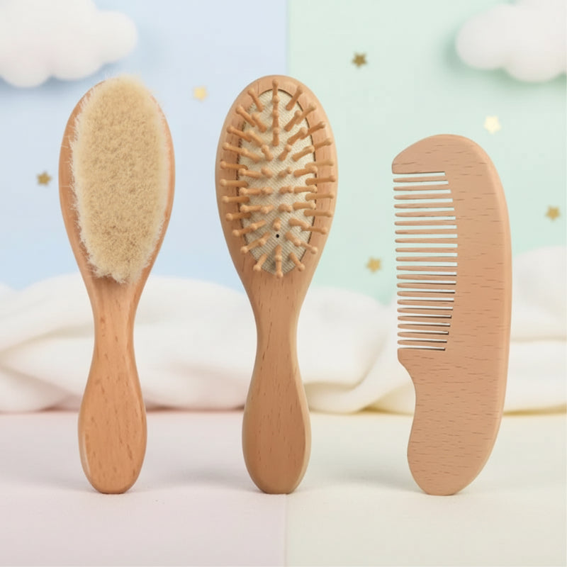 Personalized Hairbrush – Pehmeä ja ainutlaatuinen – yksilöllinen vauvan hiusharjasetti