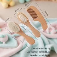 Thumbnail for Personalized Hairbrush – Pehmeä ja ainutlaatuinen – yksilöllinen vauvan hiusharjasetti