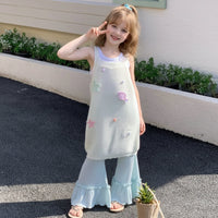 Thumbnail for Girls Summer Outfit – Trendikäs ja mukava – Lasten kesävaatesetti