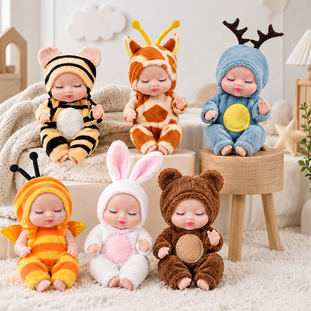 LittleDolly – Söpö ja kodikas – vauvanukke iloisessa eläinpuvussa