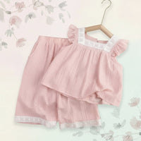 Thumbnail for Sleeveless Tops & Pants – Pehmeä ja tyylikäs – Lasten vaatteiden kesäsetti