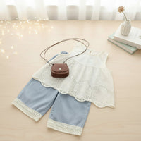 Thumbnail for Sleeveless Tops & Pants – Pehmeä ja tyylikäs – Lasten vaatteiden kesäsetti