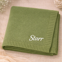 Thumbnail for Personalized Baby Blanket – Pehmeä ja ainutlaatuinen – henkilökohtaisesti brodeerattu puuvillapeitto