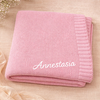 Thumbnail for Personalized Baby Blanket – Pehmeä ja ainutlaatuinen – henkilökohtaisesti brodeerattu puuvillapeitto