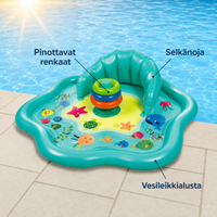 Thumbnail for SplashPlay – Turvallinen ja hauska – vauvojen uima-allas aurinkosuojalla