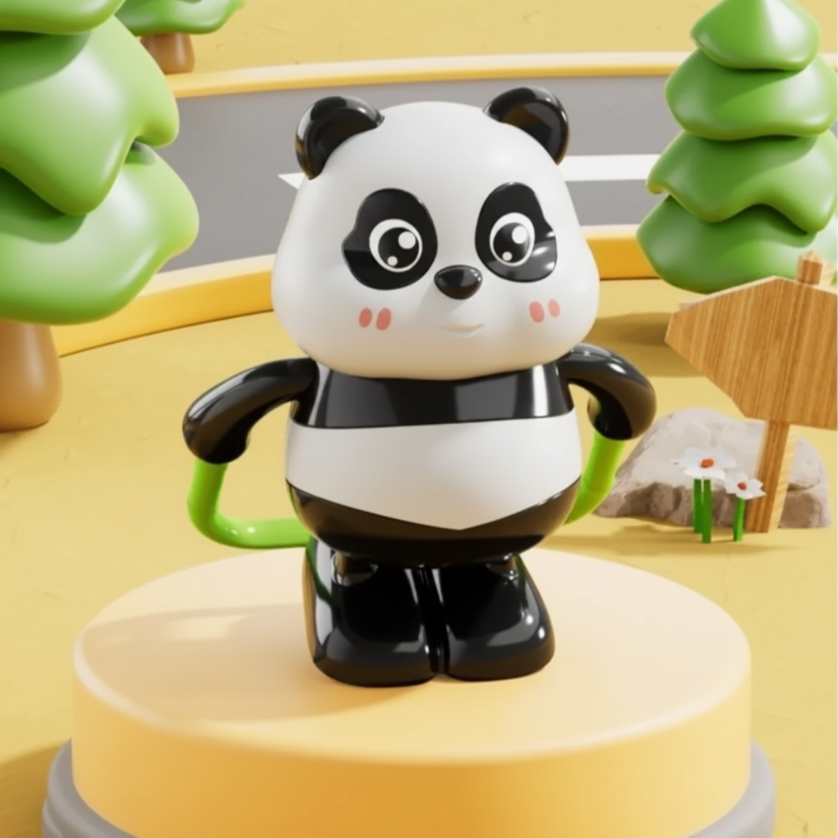 PandaPlay – Hauska & aktiivinen – vetokäyttöinen panda-lelu