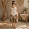 TinyTrends – Boho Chic & söpö – virkattu toppi ja ruudullinen hame
