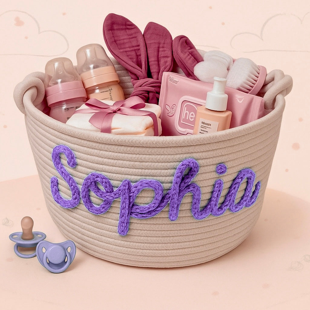 CuddleBasket – Söpö ja henkilökohtainen – henkilökohtainen vaippakori