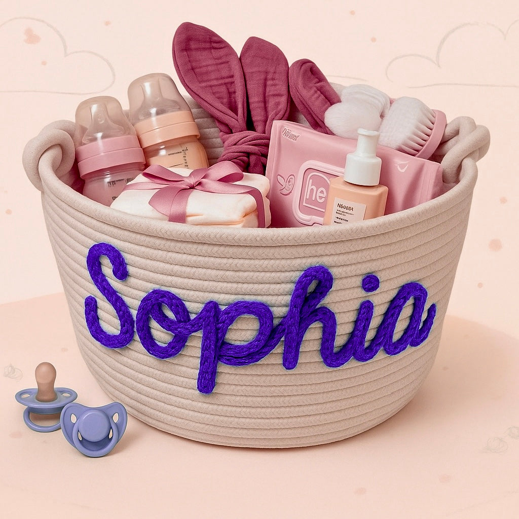 CuddleBasket – Söpö ja henkilökohtainen – henkilökohtainen vaippakori