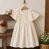 Thumbnail for Sleeveless Dress – Tyylikäs ja mukava – pitsikaulusmekko