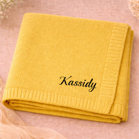 Thumbnail for Personalized Baby Blanket – Pehmeä ja ainutlaatuinen – henkilökohtaisesti brodeerattu puuvillapeitto