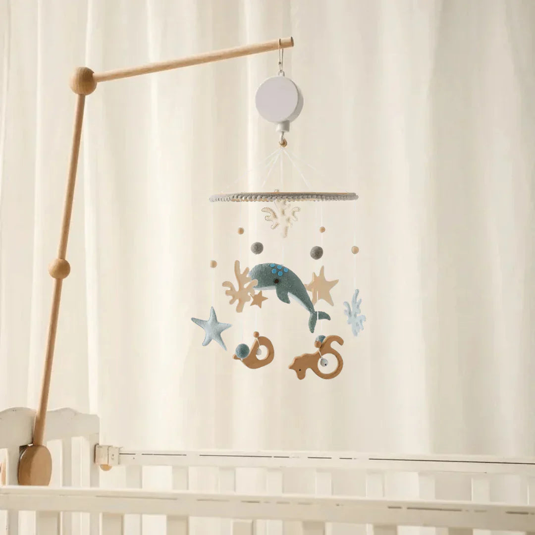 LittleNest – Luonnollinen rauha – Puinen vauvan mobiili