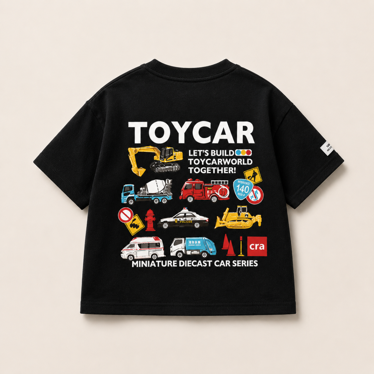 PlayCars – Arjen vaatteet & Pehmeät – Lastenvaatteet, joissa on autokuvio