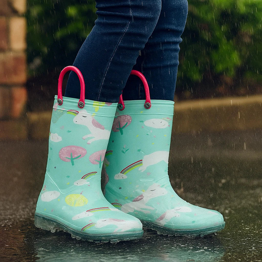 RainySteps – Helppo ja vedenpitävä – Painetut ja silmukalla varustetut sadetossut