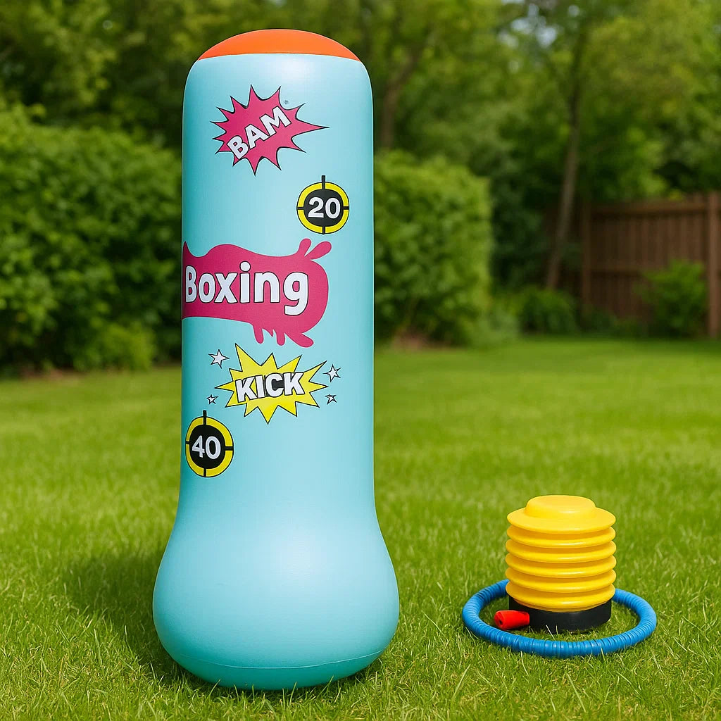 BopBag – Hauska & aktiivinen – Ilmatäytteinen nyrkkeilysäkki ja hanskat