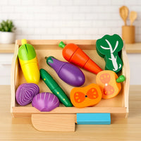 Thumbnail for MiniChef – Hauska ja luova – Puinen magneettinen keittiöleikkisetti