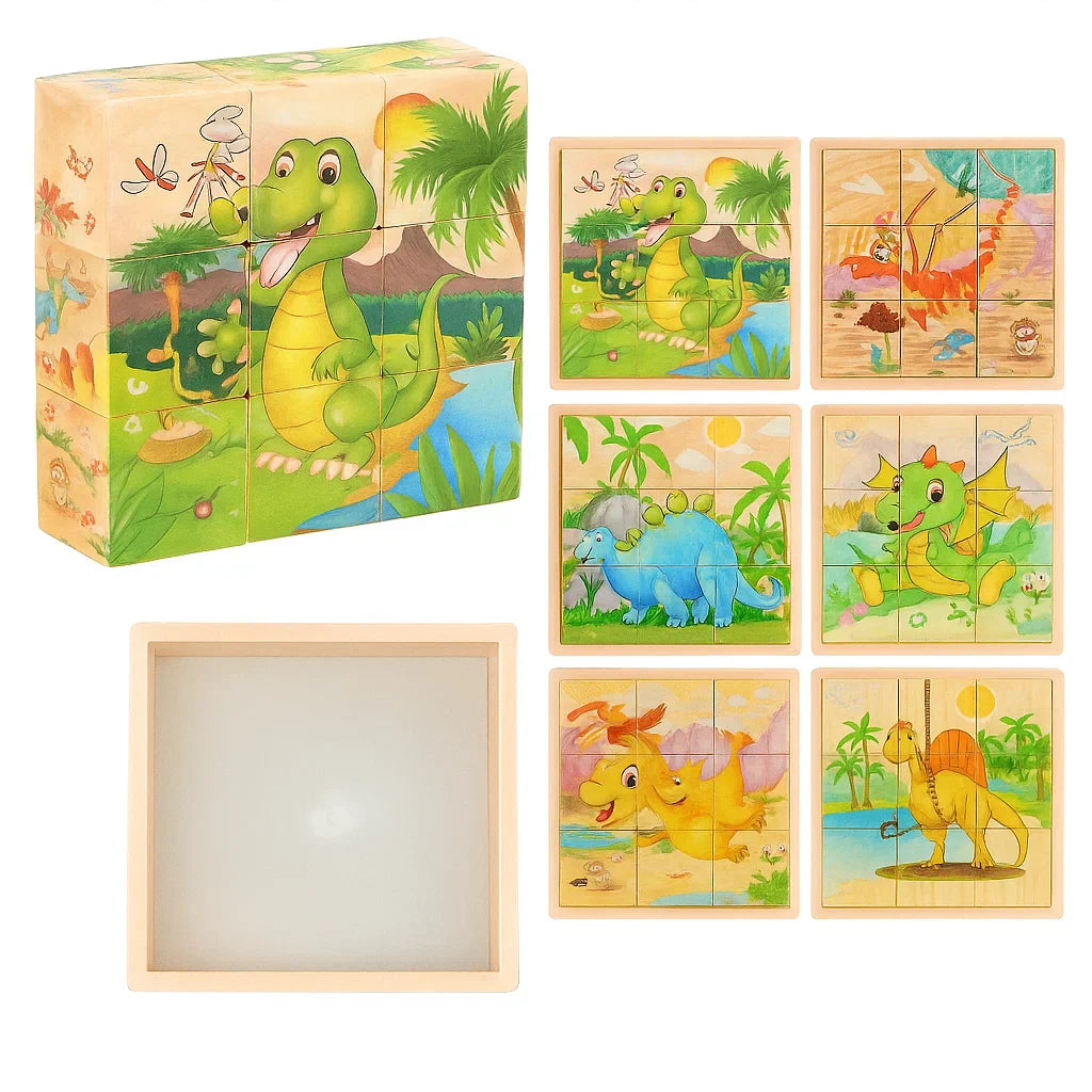 CubePuzzle – Hauska ja opettavainen - 3D-puupalikat palapeli