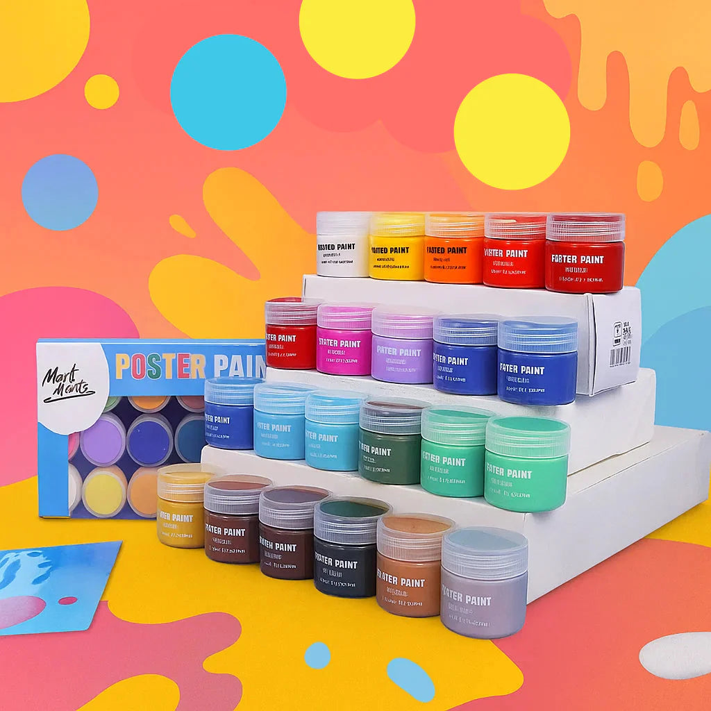 PaintJoy – Värikäs ja luova – Sormiväri- ja guassivärisetti