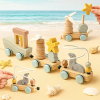 Thumbnail for HappyTrain – Montessori & Fun – Puinen junasarja
