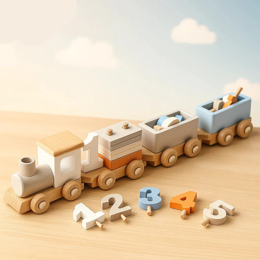 HappyTrain – Montessori & Fun – Puinen junasarja