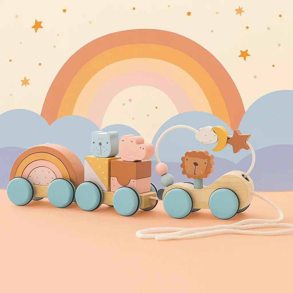 HappyTrain – Montessori & Fun – Puinen junasarja