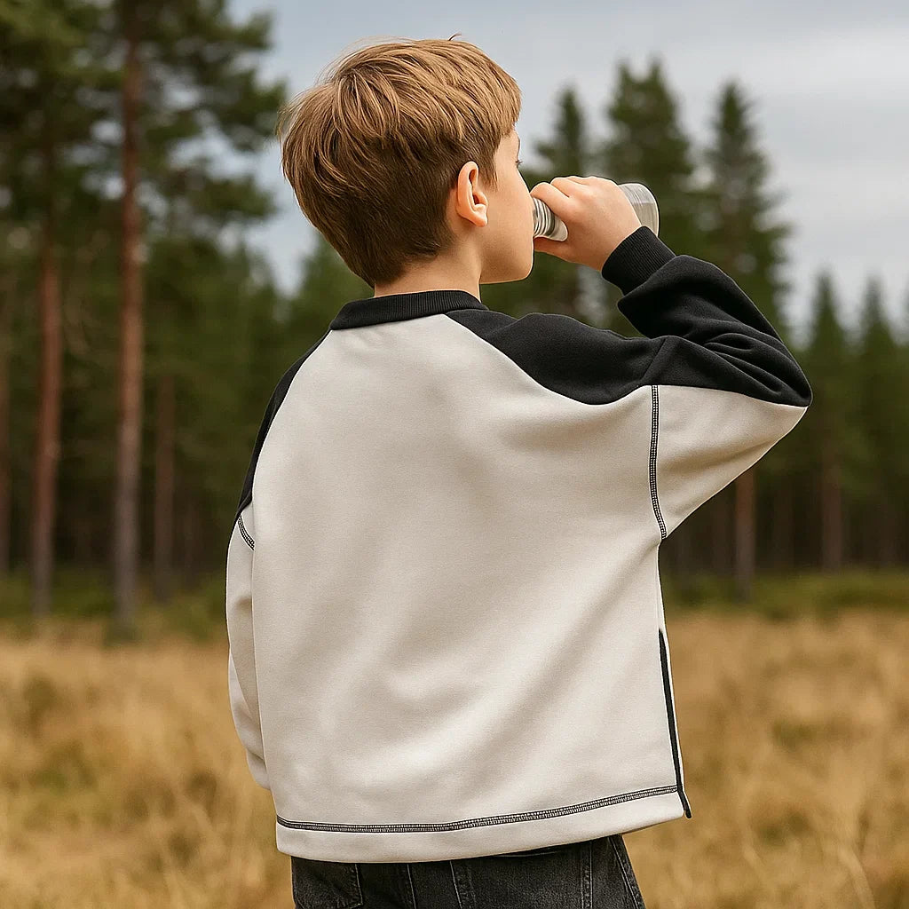 MiniFashion – Leikkisä ja klassinen – puuvillainen villapaita