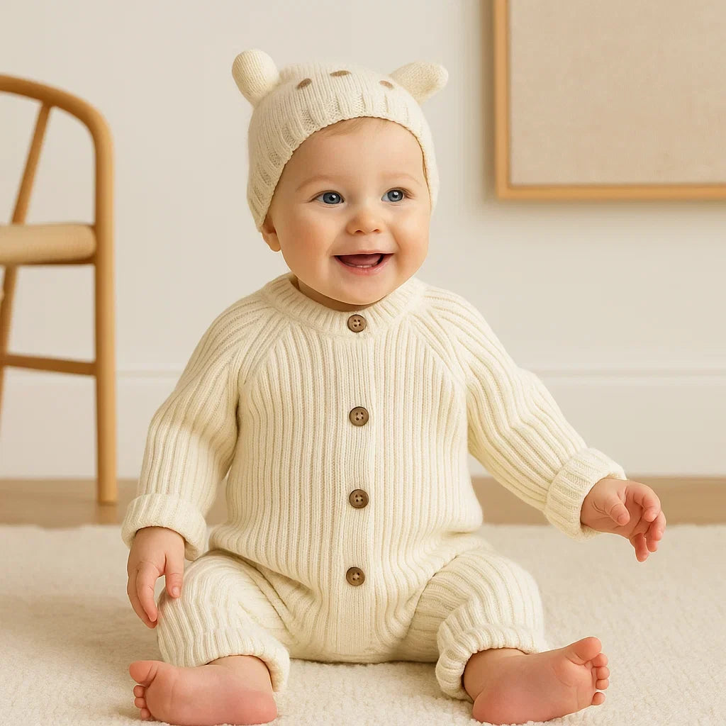 CozyCotton – Mukava & Tyylikäs - Neulottu Romperi