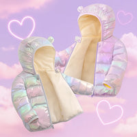 Thumbnail for CuddleCoat  – Paksu toppatakki karhuhupulla