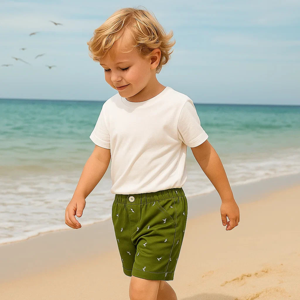 CoolKiddo – Raikas ja mukava – Dino-kuvioiset shortsit