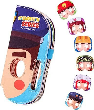 Mask Book™ – Vauva oppii ensivaikutelman - Kangasnaamio-kirja