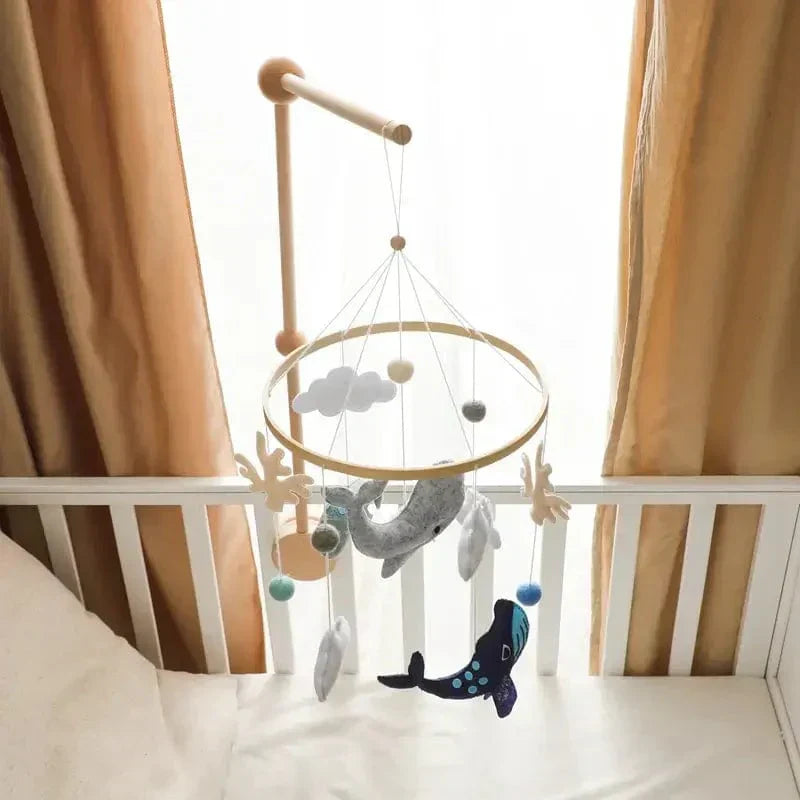 LittleNest – Luonnollinen rauha – Puinen vauvan mobiili